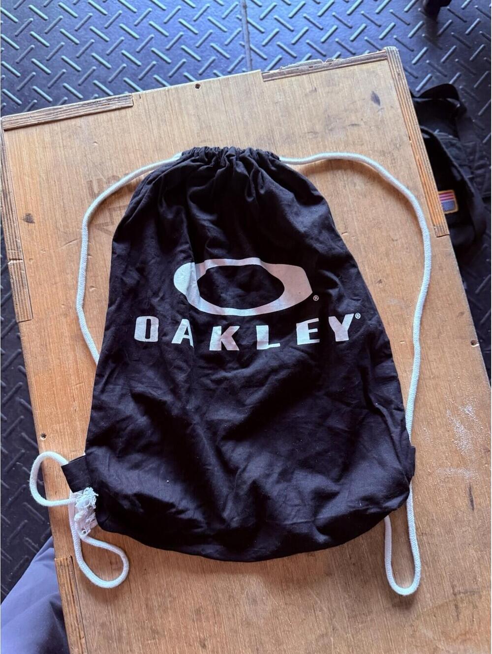 Oakley Black Drawstring Gym Bag